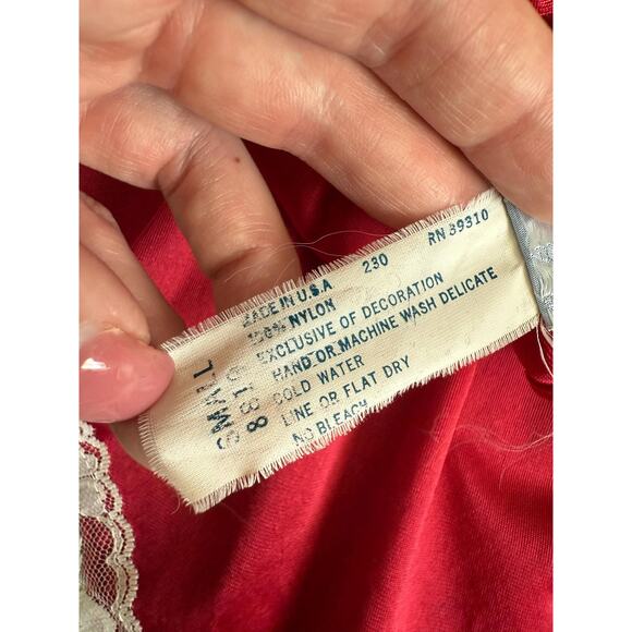 70's 80's vintage romantic ruffled lace teddy hi cut lingerie one piece SMALL - Picture 8 of 8